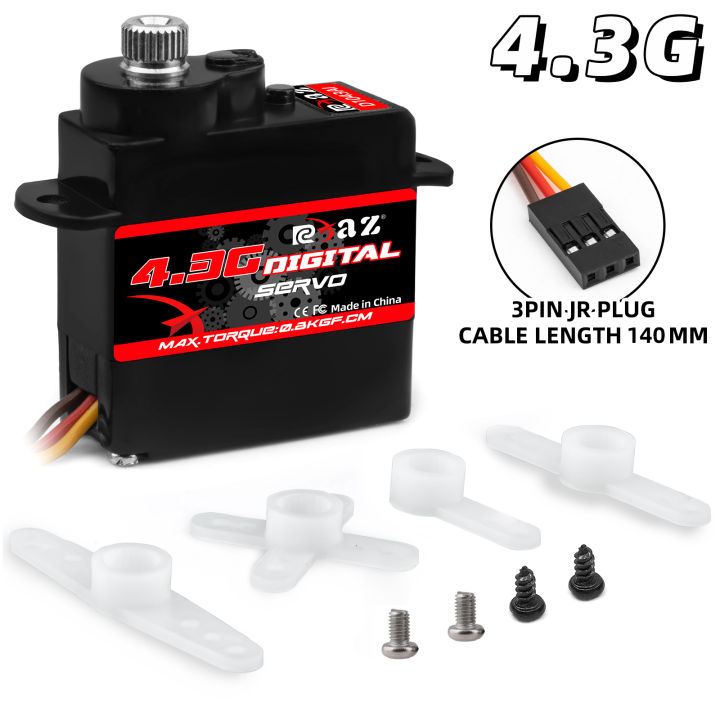 RCXAZ%204.3g%20Micro%20Digital%20Servo%20Metal%20Gear%20Mini%20Servos%20for%20WLtoys%20A959/A969/A979%201/24%20SCX24%20RC%20Car%20Airplanes%20Helicopter%20180%C2%B0%20Turn%20-%20Image%207