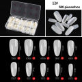 500 PCS / Box Clear Natural Artificial Fake Nail Tips Full Half Cover French False Nails Mixed Sizes Extension Long Tips. 