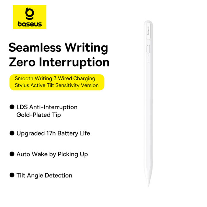 Baseus%203rd%20Gen%20Stylus%20Pen%20For%20iPad%20Pro%20Wired%20Charging%20Stylus%20Active%20Tilt%20Sensitivity%20Version%20For%20iPad%2010%20iPad%20Air%204%20iPad%20Air%205%20-%20Image%206