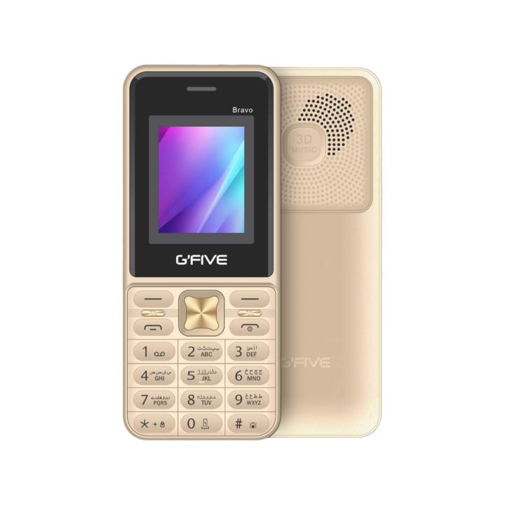 Gfive Bravo New 2024 - 1.8 Inch Display with 3000mAH Powerful Battery - Dual sim - Auto call recording - PTA Approved - 1 year brand warranty