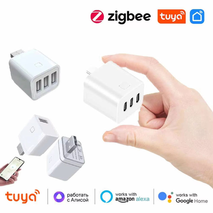 Tuya Smart WiFi Zigbee 1 2 3 Gang USB Adaptor Switch 5V Mini USB Power Adaptor Smart Life Control Via Alexa Google Yandex Alice