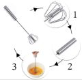 2019 New Manual Egg Beaters Stainless Steel Semi-Automatic Rotary Kitchen Gadgets Egg. 