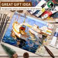 8 Sizes Canvas Panels for Painting,Blank Canvas Boards for Acrylics,Oil,Gouache,Tempera,Primed White for Adults,Hobby Painters.. 