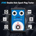 Spark Plug Tester Double Hole Diagnostic Tool Car 12V Spark Tester 0-6000rpm Auto Engine Ignition Detector Tools.