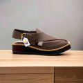 Handcrafted Kaptan Chappal Peshawari Chappal with Premium Quality | Synthetic Leather uppar and tyre rubber sole summer wear taditional style with classic look. 