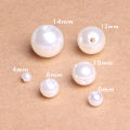 4-14mm ABS Imitation Pearl Ivory Pearl Beads with Hole Craft Bead Acrylic Loose Pearls for DIY Bracelet Sew Craft Jewelry Making. 