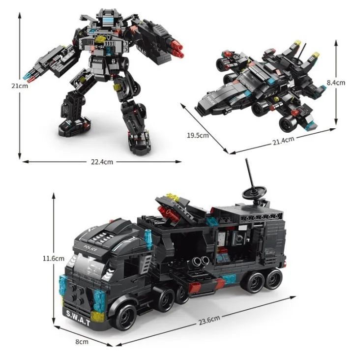 Compatible%20with%20Lego%20585Pcs%20City%20Police%20Station%20SWAT%20Truck%20Car%20Building%20Blocks%20DIY%20Toys%20for%20Boys%20Kids%20s%20-%20Image%204