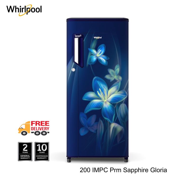 WHIRLPOOL 200 IMPC Prm Sapphire Gloria - 185 Litres Single Door Refrigerator