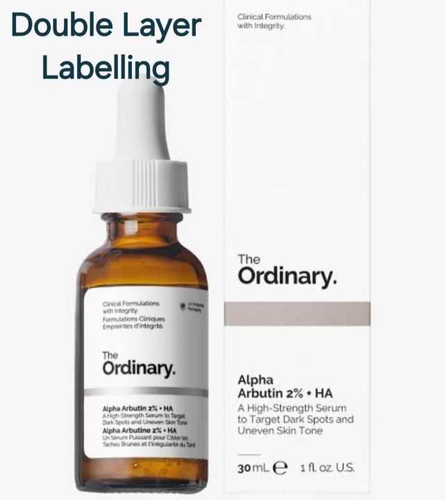 Alpha Arbutin 2% + HA - 30 ml (Double Layer Labelling)