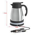 Car Electric Kettle DC 24V Auto Shut Off Automotive Accessories with Cigarette Lighter Heating Kettle for Outdoor Camping.