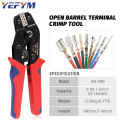 Non-insulated Open Barrel Crimping Tool SN-58B 23-16 AWG /0.25-1.5mm², Dupont Molex JST TE Terminals & EPC PCIE SATA Pins. 