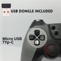 CM-029 2.4G Wireless Gamepad Controller with USB Receiver | Ergonomic Design, Vibration Feedback & Dual Joystick for PC, Android, TV Box & More. 