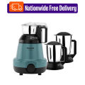 Panasonic MX-GC3550 Mixer Grinder – 900 Watts (White) Powerful Performance, Elegant Design(Coral Blue).