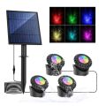 Solar Underwater RGB Light for Pond Aquarium Fish Tank Decor IP68 Solar Pool Lamp 2/3/4/5leds Garden Landscape Outdoor Spotlight. 