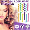 10 Pcs Hair Curlers Spiral Curls Heatless Hair Curlers No Heat Spiral Curlers Styling Kit with 2 Sets of Styling Hooks. 
