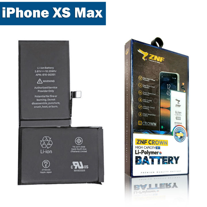 Apple iPhone XS Max Battery Premium Class  ZNF Brand  3174mAh High Capacity For iPhone XS Max