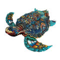 Turtle  Wooden Jigsaw Puzzles for Adults Kids,Animal Shaped Pieces Jigsaw Puzzles Toys with Package,  Christmas  Home Decor. 