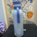 reduce Stainless Steel Vacuum Insulated Hydro Pro Bottle with Nonslip Rubber Base & Carrying Strap, 20oz - Tasteless and Odorless (Opaque Gloss Gray. 