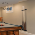 Go Pal Cue Holder Durable Cue Stand Hardwood Wall Mount Pool Stick Holder Billiard Cue Rack Organizer for Sticks for Billiards.