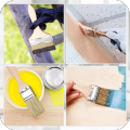 5Pcs Excellent Quality Paint Brush Wooden Handle BBQ Brush 1-6 Inch Artist Painting Brushes for Wall and Furniture Paint Brush.