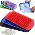 160 Grid Mini Silicone Ice Tray Ice Cubes Foldable Ice Mold Ice Breaker Ice Grid Tray Small Square Mold Ice Maker Silicone Mold. 
