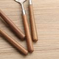 Walnut Handle Kitchen Utensils Stainless Steel Cake knife Shovel Pan Shovel Rice Spoon Soup Ladle Restaurant Service Component.