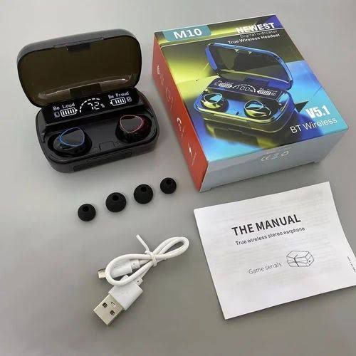 Black%20M10%20TWS%20Bluetooth%205.1%20Earphone%20Charging%20Box%20Wireless%20Earbuds,%20Up%20To%2040%20Hours,%20Mobile%20-%20Image%204