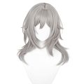 Anime Game Honkai: Star Rail Male and female protagonists trailblazer siblings wig Role-playing gray long wig for Halloween. 