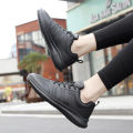 Couple causal Chef Shoes four Season new Lightweight Soft Sole Comfort Oil proof Men and Women's Chef Business Work Leather Shoe. 