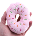 Soft Dog Donuts Plush Pet Dog Toys For Dogs Chew Toy Cute Puppy Squeaker Sound Toys Funny Puppy Small Medium Dog Interactive Toy. 
