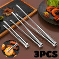 Grill Tongs Stainless Steel Steak Clip Pancake Barbecue Spatula Clip BBQ Tong Frying Fish Spatula Clip Bread Household Non-Slip.