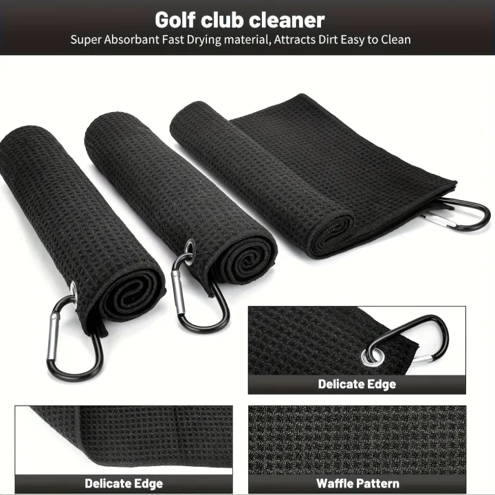 3%20Pack%20Golf%20Towels,%2030cm*30cm,11.81in*11.81in,%20Microfiber%20Waffle%20Pattern%20Golf%20Towel-Contains%20Golf%20Towels%20in%20Three%20Colors%20of%20Blac%20-%20Image%203