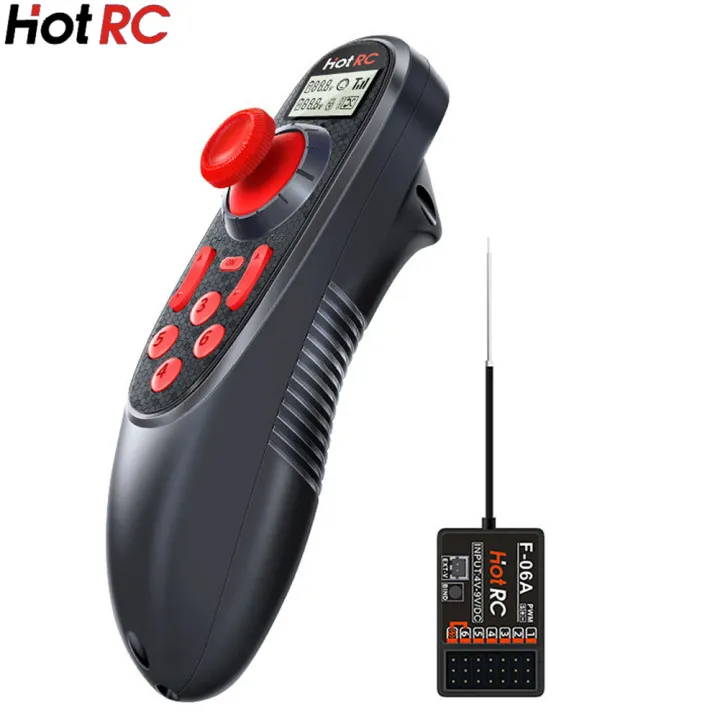HOTRC%20DS-600%206CH%202.4GHz%20Radio%20System%20Transmitter%20Remote%20Controller%20with%20DS%20600%20PWM%206%20Channel%20Receiver%20for%20RC%20Boat%20-%20Image%202