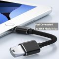 Lightning USB 3.0 OTG Adapter for iPhone, i-OS USB Camera Adapter, USB Socket OTG Data Sync Cable Supports Camera, Supports USB Flash Drive, Card Reader, Mouse, Keyboard. 