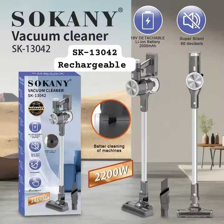 SOKANY- 2200W RECHARGEABLE VACCUM CLEANER SK-13042