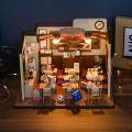 DIY Mini Dollhouses Back To School Miniature Model Doll House For Xmas Mini Wooden 3D Puzzles Classroom Assembly Start Of School. 