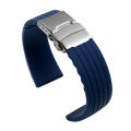 Silicone Watch Strap Band Deployment Buckle 18mm 20mm 22mm 24mm for Armani Watch Replace the strap.