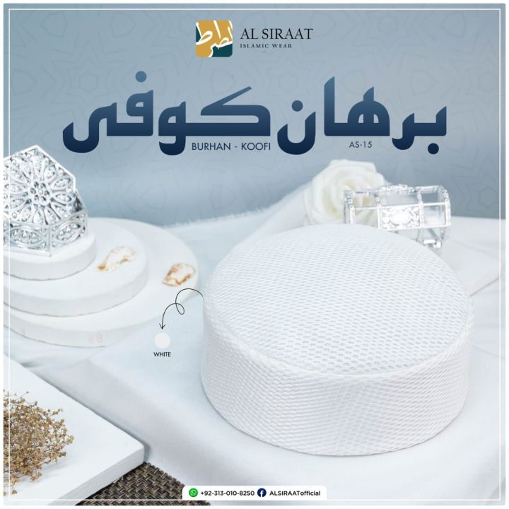BURHAN%20KOOFI%20Islamic%20Caps%20For%20Men%20and%20Boys%20Premium%20Quality%20Imported%20Foam%20Mesh%20Fabric%20Washable%20Very%20Soft%20Stuff%20Sizzling%20Summers%20Modest%20Styles%20Comfortable%20Namaz%20Topi%20The%20simple%20and%20dignified%20design%20of%20these%20Islamic%20caps%20is%20their%20uniqueness.%20-%20Image%209