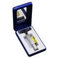 Men Shaving Razor with Blade Sliver Folding Shaving Knife Facial Hair Stainless Steel Straight Razor Barber Tools 10 Pcs Blades.