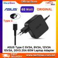 ASUS Laptop Adapter For ASUS Chromebook ZenBook 3 UX390 UX325 UX425 UX433 UX535 VivoBook S433, S533 S431, S532 Series (20V-3.25 A 65W USB Type-C). 