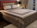 Embroidered Patch Work King Size BedSheet - High Quality - Cotton Double Bedsheet Embroided by Dazzling point. 