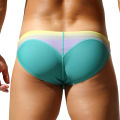 SEOBEAN Men's Low-Waist Triangle Swimsuit  Tight with Rope Fashion Gradient Color Men's Swimwear. 