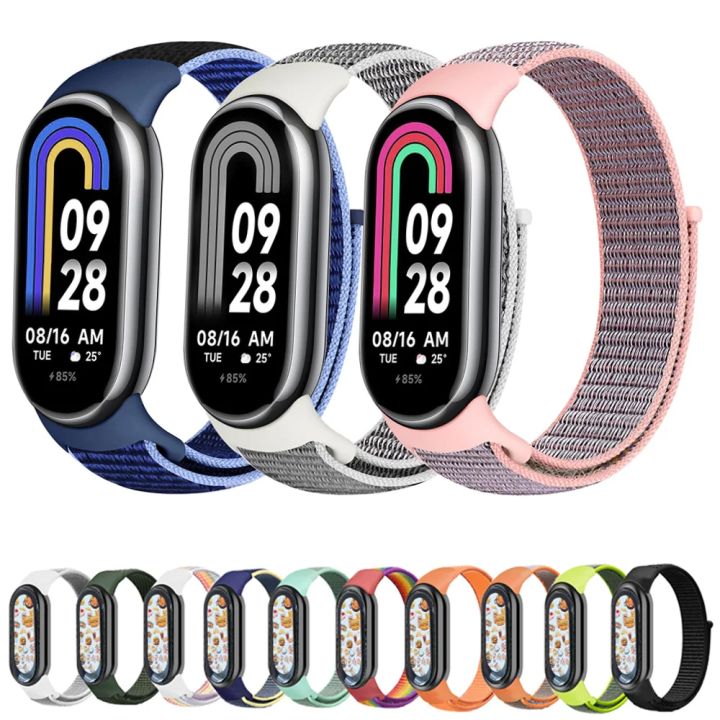 Bracelet Nylon Pour Xiaomi Mi Band 10, 9, 8 - Réglable, Libération Rapide - Plusieurs Couleurs