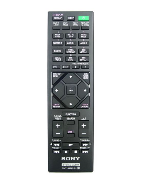 Sony MHC M60D Audio System Remote Controller