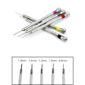 5pcs/set 0.8-1.6mm Steel Screwdriver for Watch Repairing Portable Watch Tools Band Removal with Mini Link Pins Watchmaker Tools. 