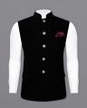 Black And Blue Color WAISTCOAT For Men and Boys Same Like IMRAN KHAN Waistcoat. 