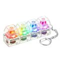 4-Button Fingertip Keyboard Keychain RGB Keyboard Fidget Toy With Lights For Stress Relief Decompression Calming Amagi. 