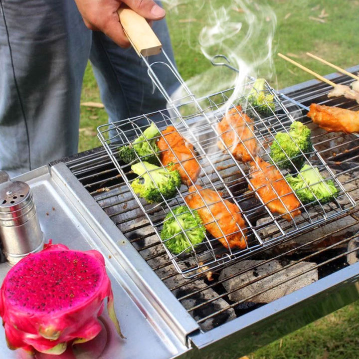 Barbecue%20Net%20Stainless%20Steel%20Barbecue%20Grilling%20Basket%20Fish%20Shrimp%20Vegetable%20Steak%20Meat%20Shrimp%20Folding%20Grilling%20Net%20BBQ%20Rack%20Tool%20-%20Image%203