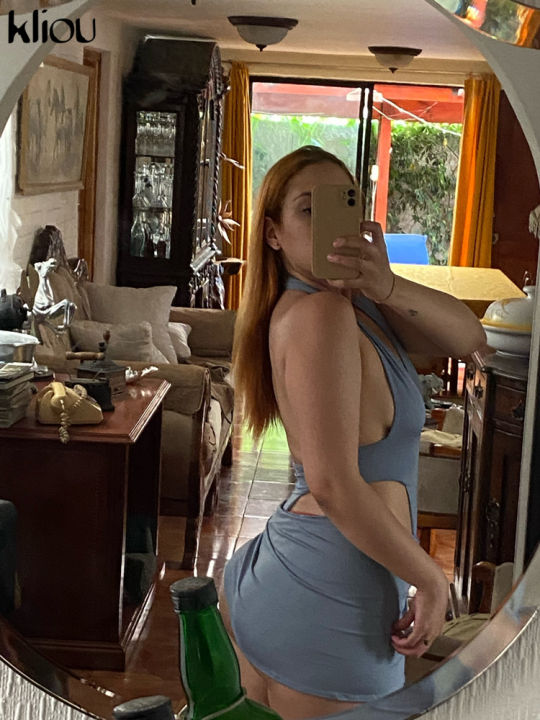 Kliou%20Solid%20Deep%20V%20%20Two%20Piece%20Sets%20Midnight%20Club%20Halter%20Top%20And%20Skirt%20Backless%20Summer%20Partywear%20Hollow%20Out%20Ruched%20Women%20Set%20-%20Image%207