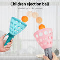 Children's puzzle throwing catapult ball parent-child interaction class fun elastic catapult boy and girl double sports toys. 